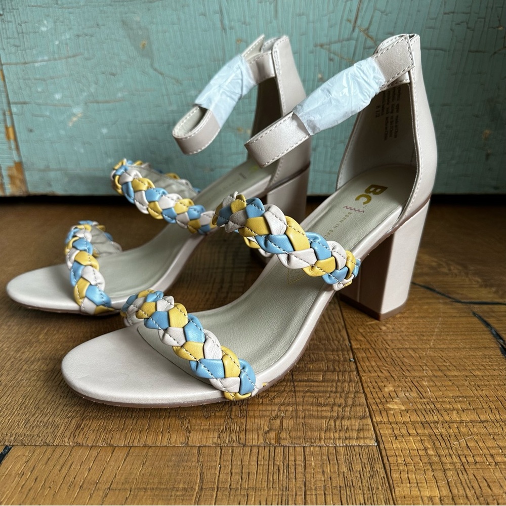NEW Seychelles BC Wanna Be Heels in Blush Multi Size 8.5 - Picture 7 of 12